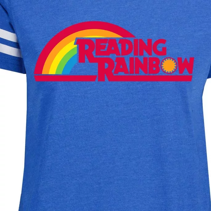 Reading Rainbow Teacher Appreciation Book Lover Enza Ladies Jersey Football T-Shirt