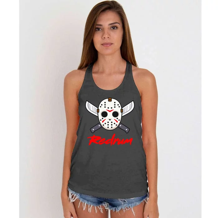 Redrum Rap Trap Uk Drill Women's Knotted Racerback Tank