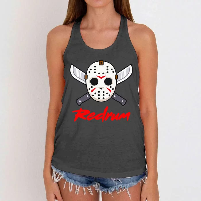 Redrum Rap Trap Uk Drill Women's Knotted Racerback Tank