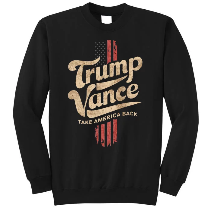 Red Retro Trump Vance Gift Tall Sweatshirt