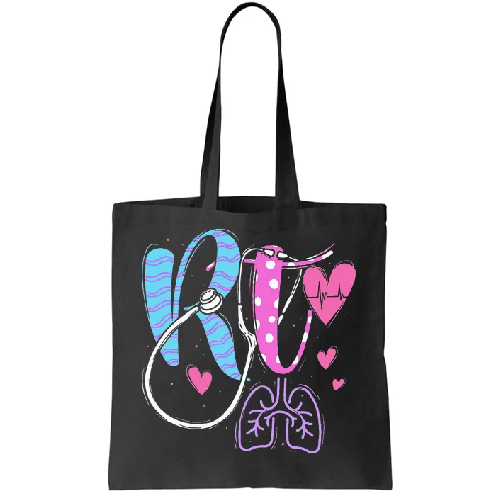 RT Respiratory Therapist Therapy Medical Practitioner Tote Bag