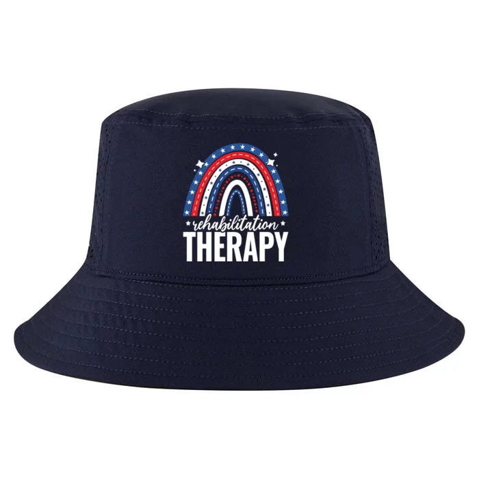 Rainbow Rehabilitation Therapy 4th Of July Usa America Gift Cool Comfort Performance Bucket Hat