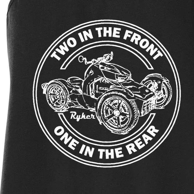 Ryker Rally Three Wheel Two In The Front One In The Back Women's Racerback Tank