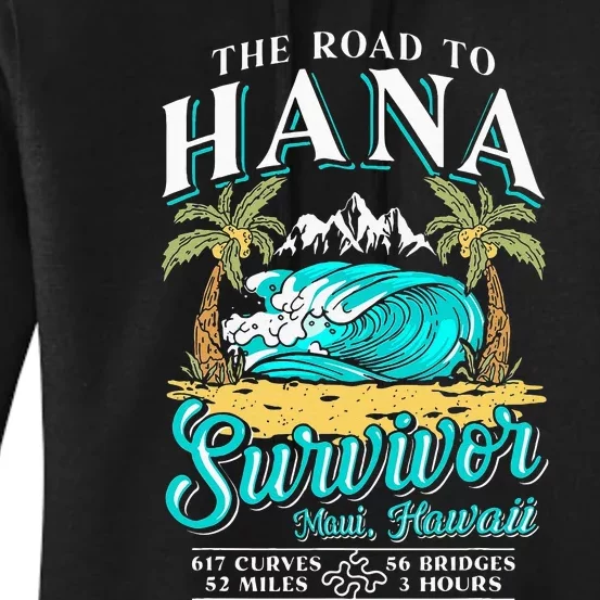 RJC Road to Hana Survivor Maui Hawaii Trip Adventure Women's Pullover Hoodie