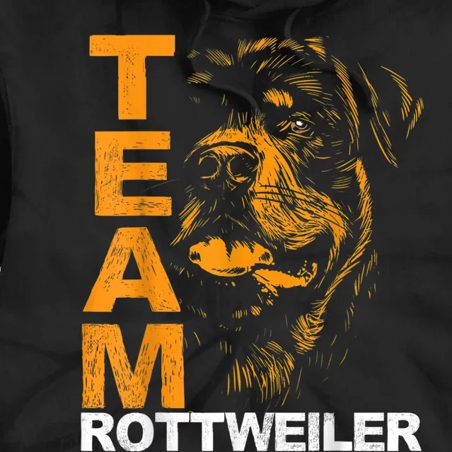 Rottweiler Rottie Team Love Dog Owners Tie Dye Hoodie