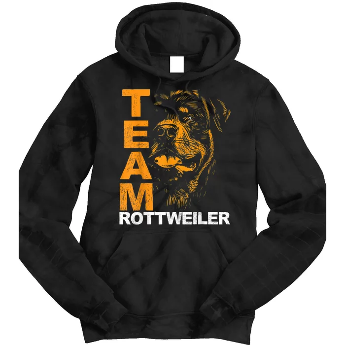 Rottweiler Rottie Team Love Dog Owners Tie Dye Hoodie