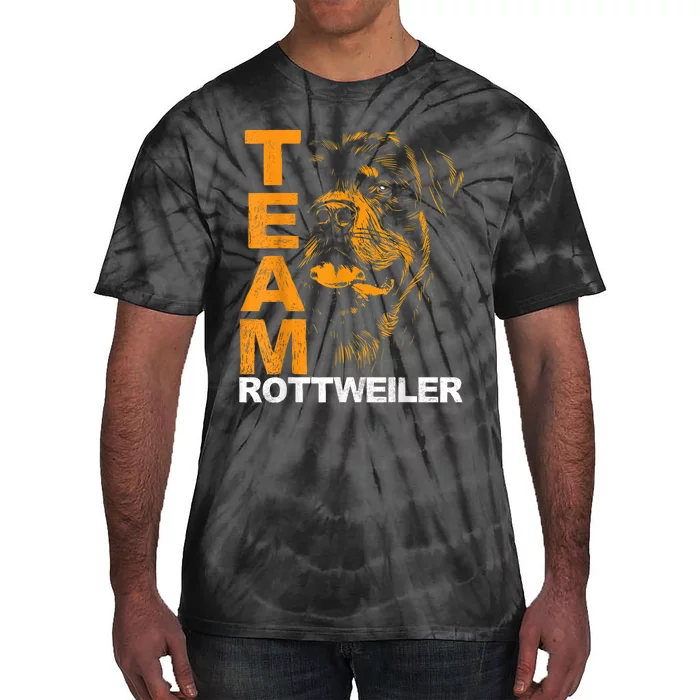 Rottweiler Rottie Team Love Dog Owners Tie-Dye T-Shirt