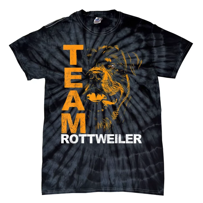 Rottweiler Rottie Team Love Dog Owners Tie-Dye T-Shirt