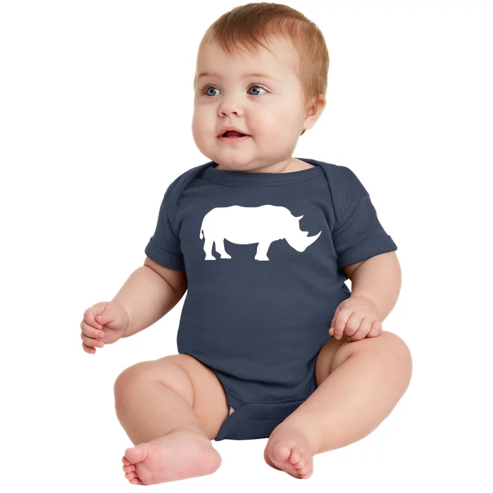 Rhinoceros Rhino Unicorn Wild Animal Lover Baby Bodysuit