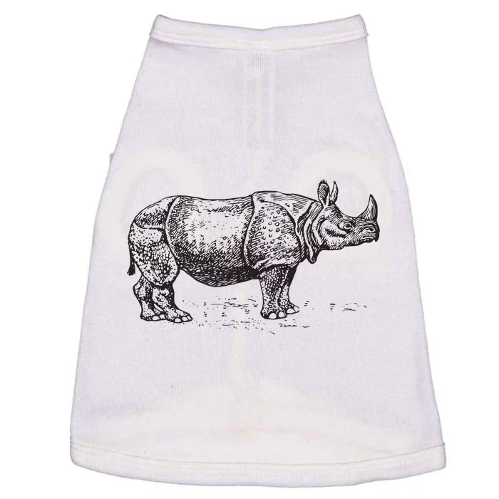 Rhinoceros Rhino Unicorn Wild Animal Lover Doggie Tank