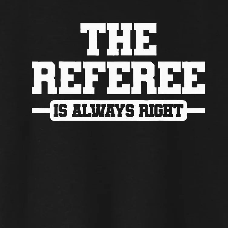 Referee Ref Umpire Women's Crop Top Tee