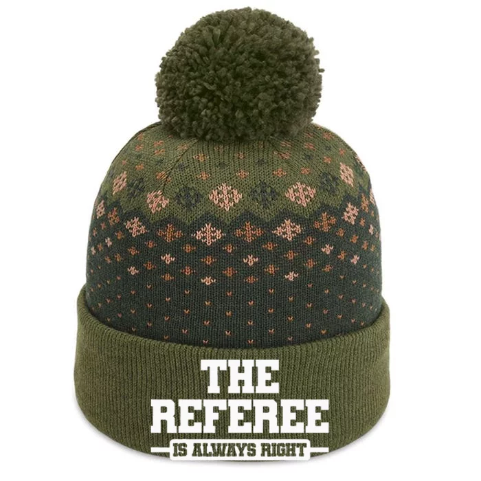 Referee Ref Umpire The Baniff Cuffed Pom Beanie