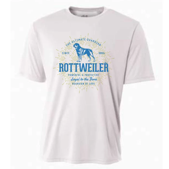 Retro Rottweiler Vintage Cooling Performance Crew T-Shirt