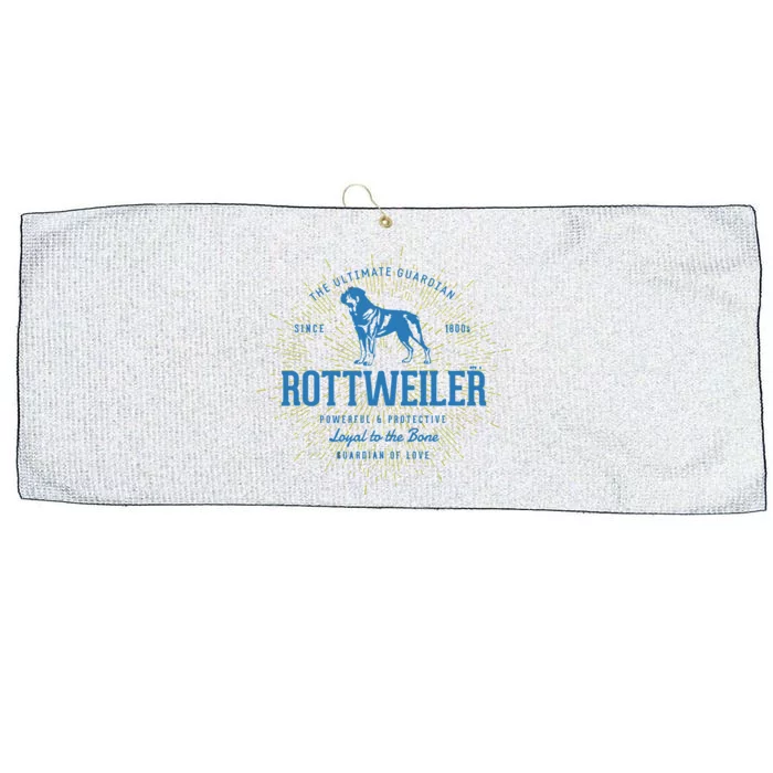 Retro Rottweiler Vintage Large Microfiber Waffle Golf Towel