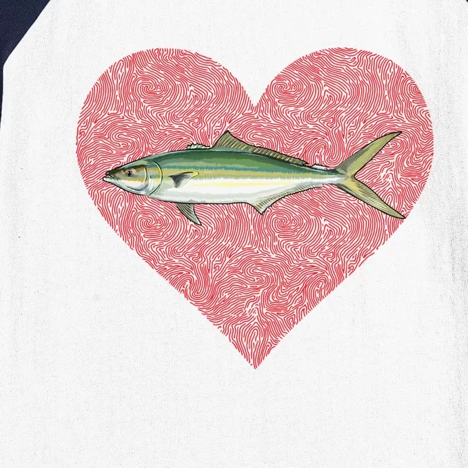 Rainbow Runner Valentines Day Fish Love Fingerprint Gift Baseball Sleeve Shirt