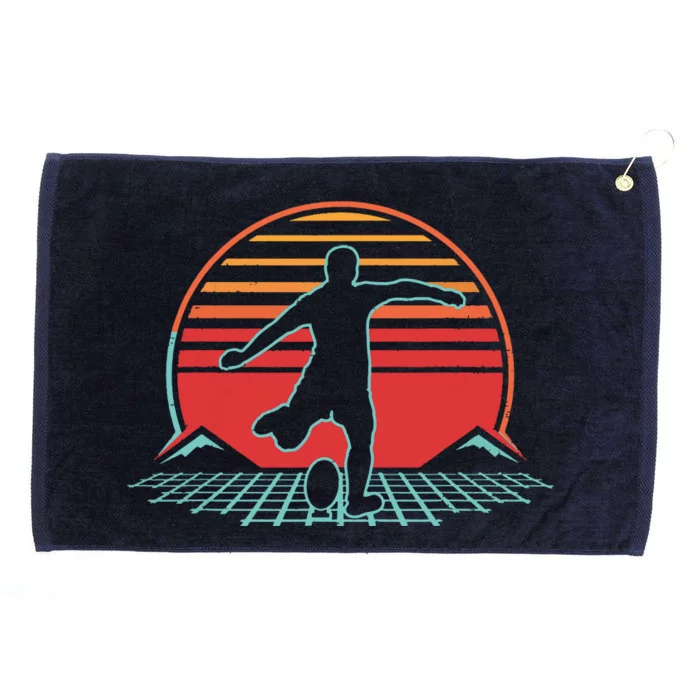 Rugby Retro Vintage 80s Style Coach Player Gift Grommeted Golf Towel