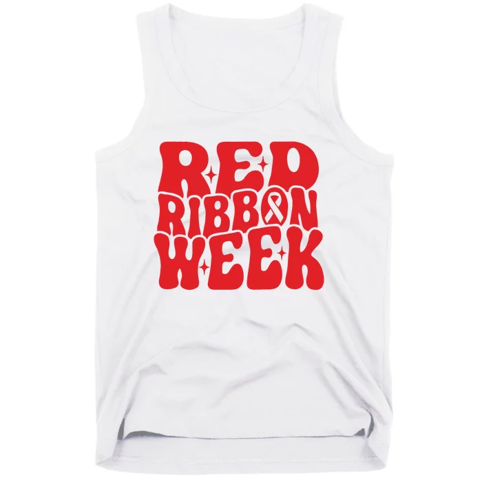 Red Ribbon Week Say Boo To Drugs Tank Top