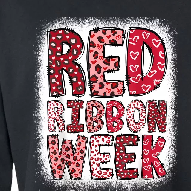 Red Ribbon Week Cropped Pullover Crew