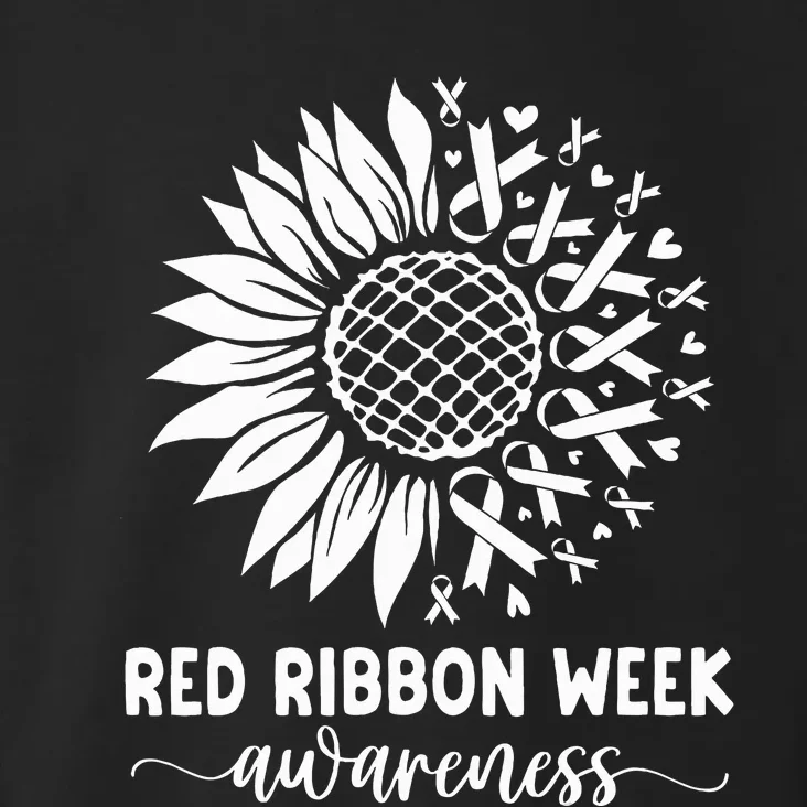 Red Ribbon Week Red Ribbon Week Sunflower Toddler Hoodie