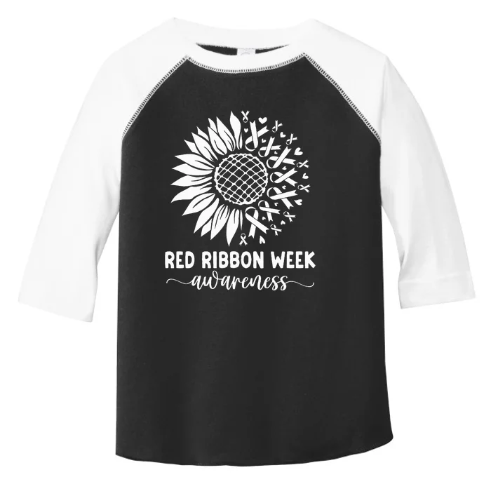 Red Ribbon Week Red Ribbon Week Sunflower Toddler Fine Jersey T-Shirt