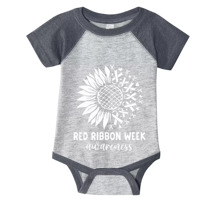 Red Ribbon Week Red Ribbon Week Sunflower Infant Baby Jersey Bodysuit