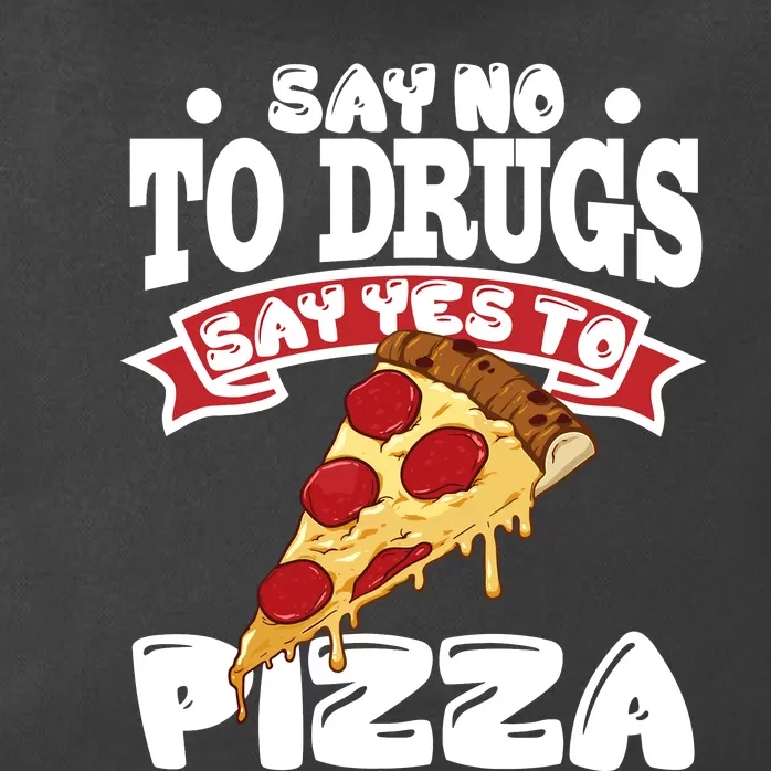 Red Ribbon Week Say No To Drugs Say Yes To Pizza Zip Tote Bag