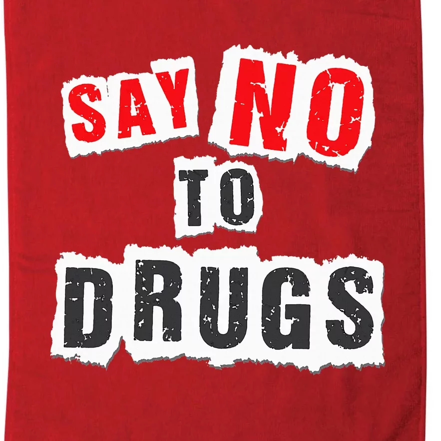 Red Ribbon Week Say No To Drugs Platinum Collection Golf Towel