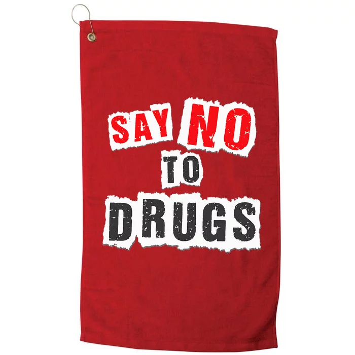 Red Ribbon Week Say No To Drugs Platinum Collection Golf Towel