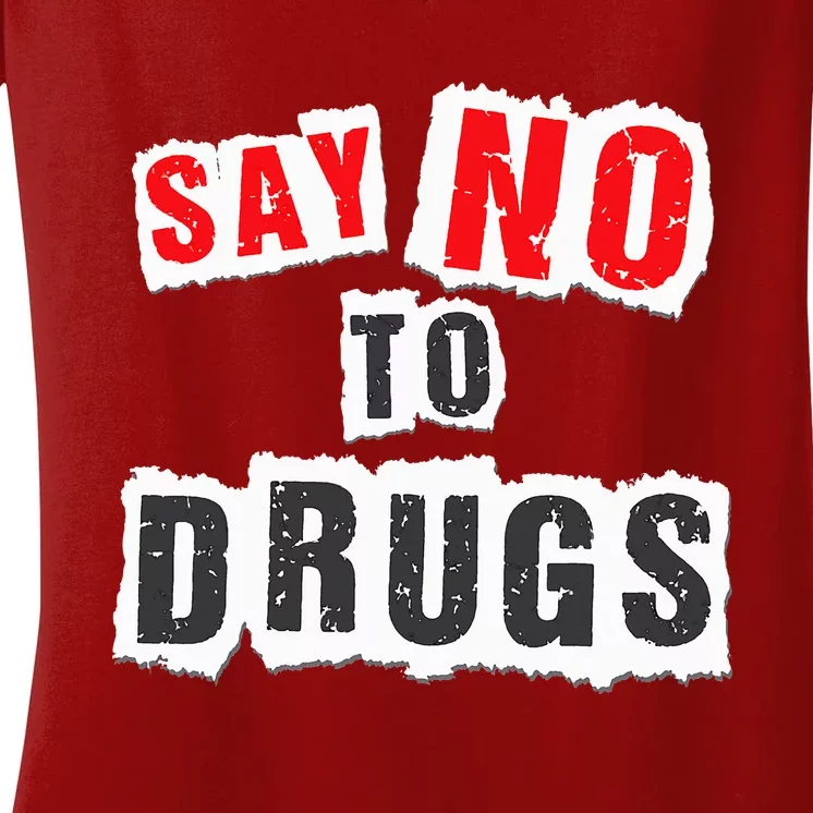 Red Ribbon Week Say No To Drugs Women's V-Neck T-Shirt