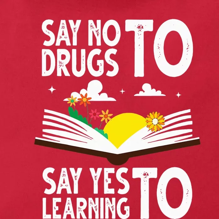 Red Ribbon Week Say No Say Yes to Learning Books Teacher Zip Tote Bag