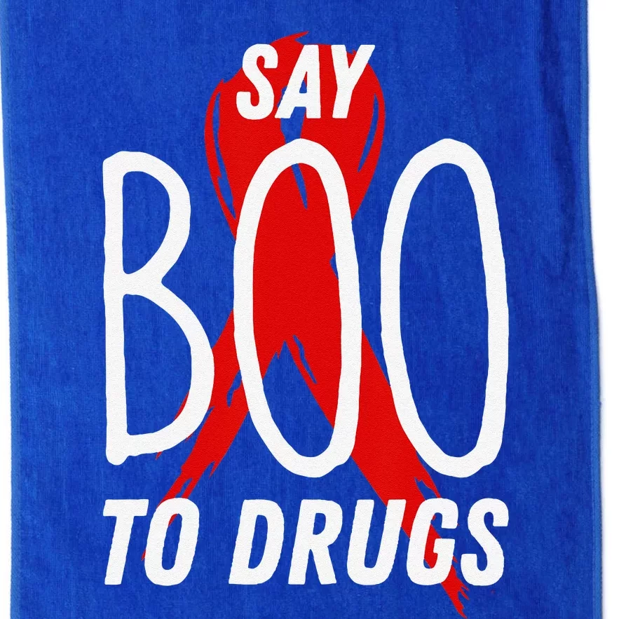 Red Ribbon Week Say BOO To Say Yes To Halloween Platinum Collection Golf Towel