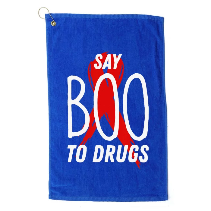 Red Ribbon Week Say BOO To Say Yes To Halloween Platinum Collection Golf Towel