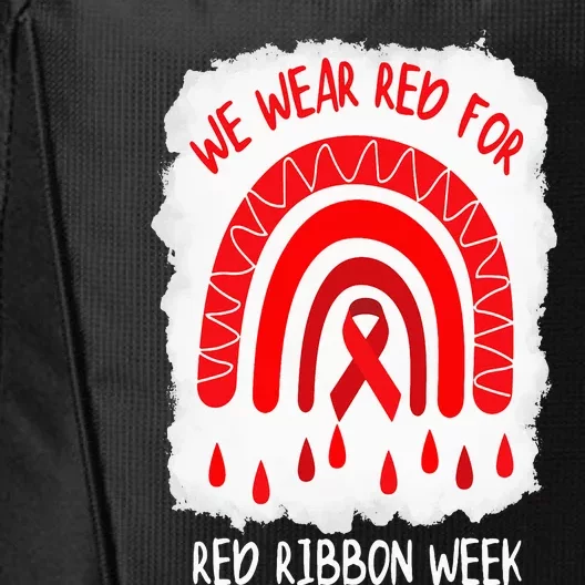 Red Ribbon Week  We Wear Red For Red Ribbon Week Rainbow City Backpack