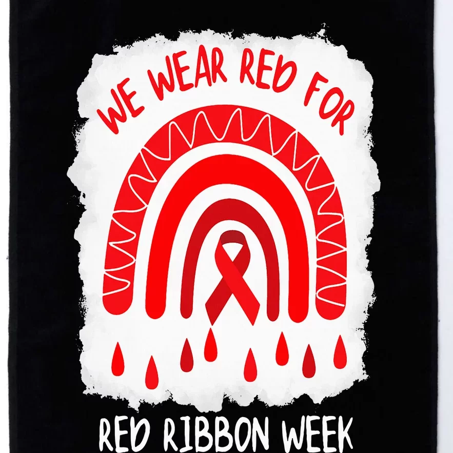 Red Ribbon Week  We Wear Red For Red Ribbon Week Rainbow Platinum Collection Golf Towel