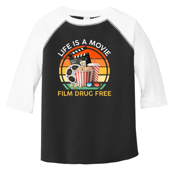 Red Ribbon Week Life Is A Movie Film Drug Free Toddler Fine Jersey T-Shirt