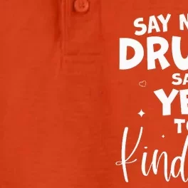 Red Ribbon Week Say No to Drugs Say Yes to KINDNESS Be Kind Dry Zone Grid Performance Polo