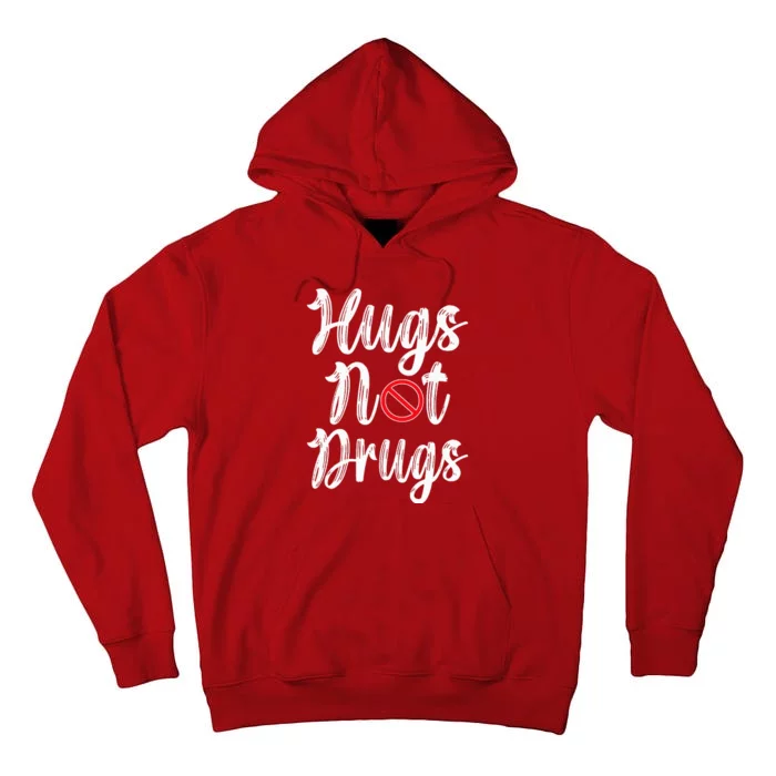 Red Ribbon Week Awareness Hugs Not Drugs  Ribbon Tall Hoodie