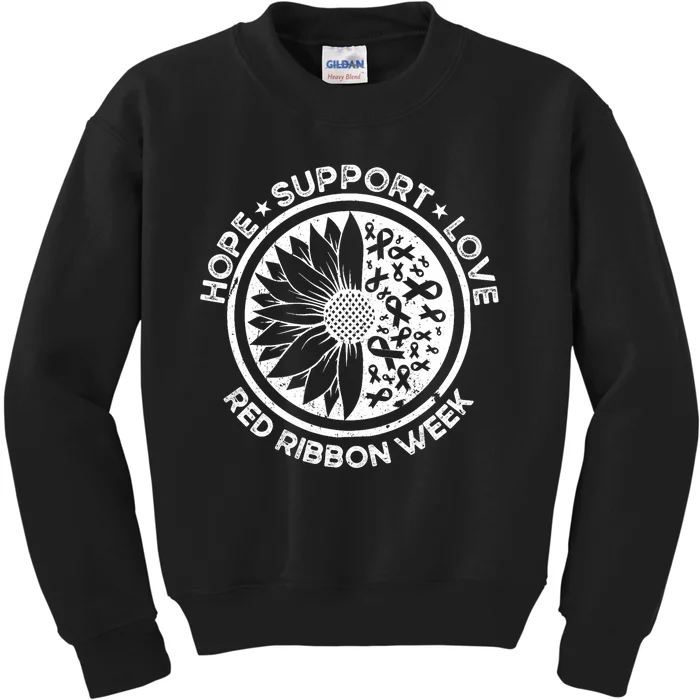 Red Ribbon Week Kids Sweatshirt