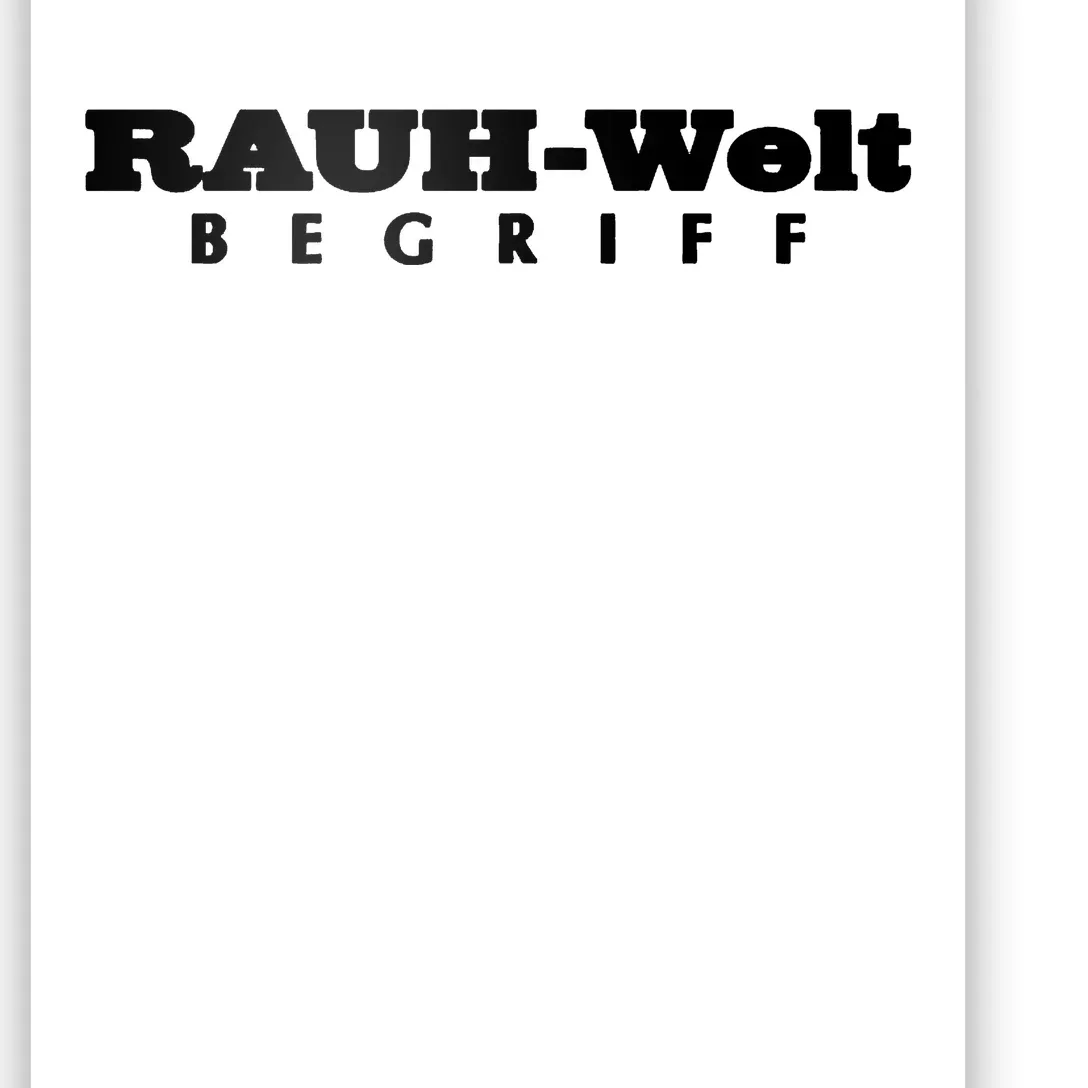 RWB Rauh Welt Begriff Fan I Love Cars Poster