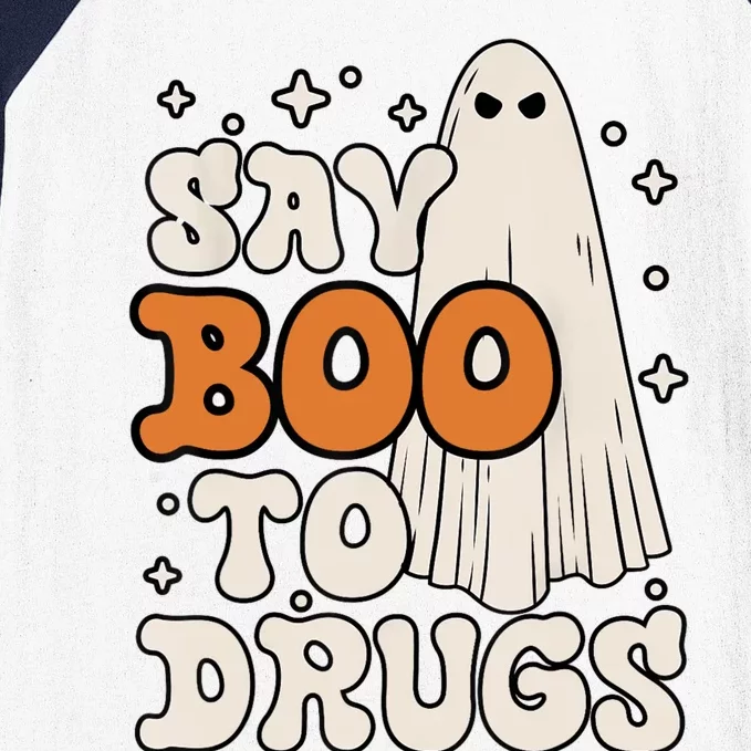 Red Ribbon Week Say Boo To Drugs Baseball Sleeve Shirt