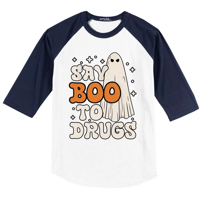 Red Ribbon Week Say Boo To Drugs Baseball Sleeve Shirt