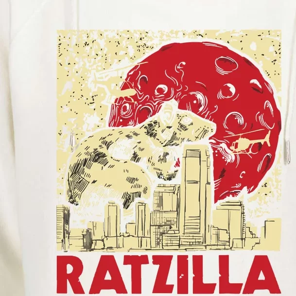 Ratzilla Rat Whisperer Rodent Lover Rat Lover Womens Funnel Neck Pullover Hood