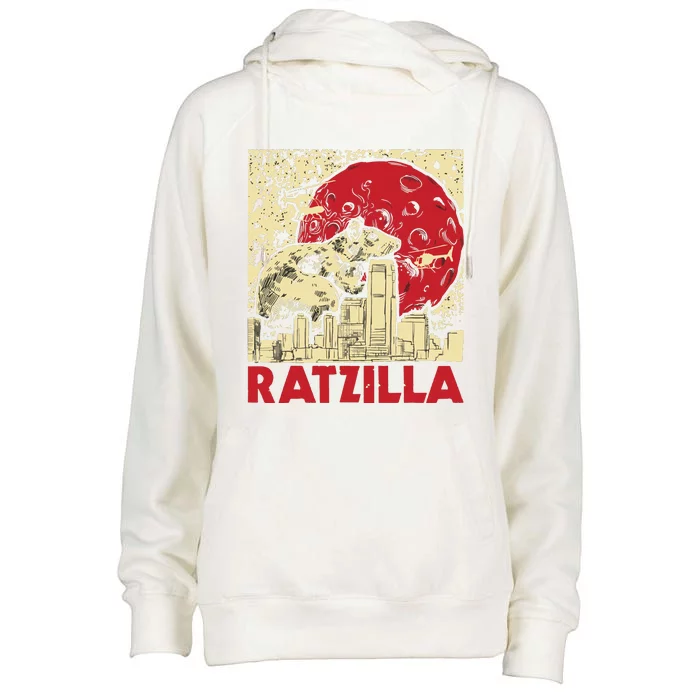 Ratzilla Rat Whisperer Rodent Lover Rat Lover Womens Funnel Neck Pullover Hood