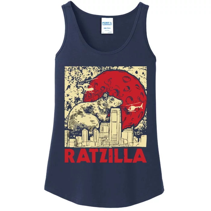 Ratzilla Rat Whisperer Rodent Lover Rat Lover Ladies Essential Tank