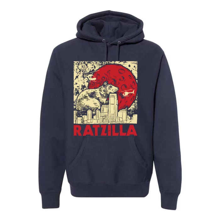 Ratzilla Rat Whisperer Rodent Lover Rat Lover Premium Hoodie