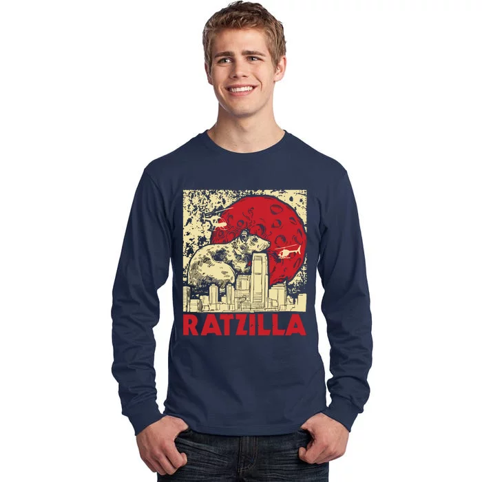 Ratzilla Rat Whisperer Rodent Lover Rat Lover Tall Long Sleeve T-Shirt