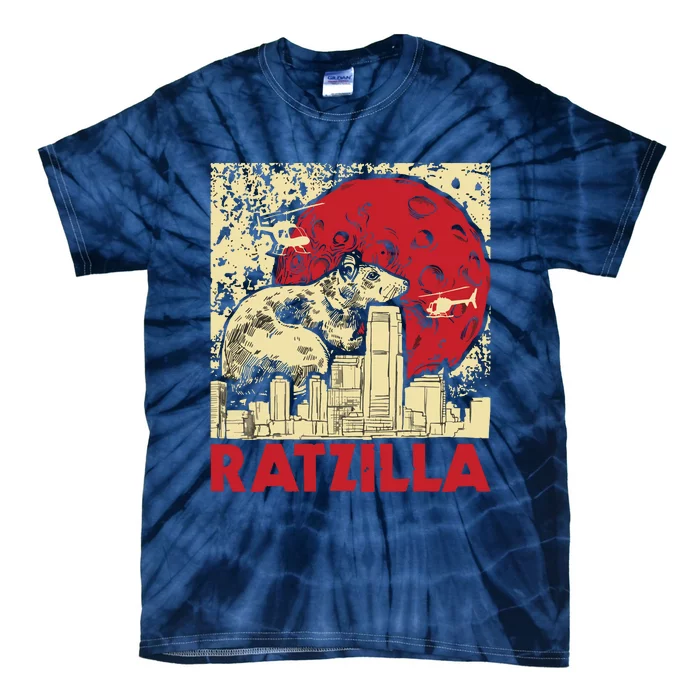 Ratzilla Rat Whisperer Rodent Lover Rat Lover Tie-Dye T-Shirt