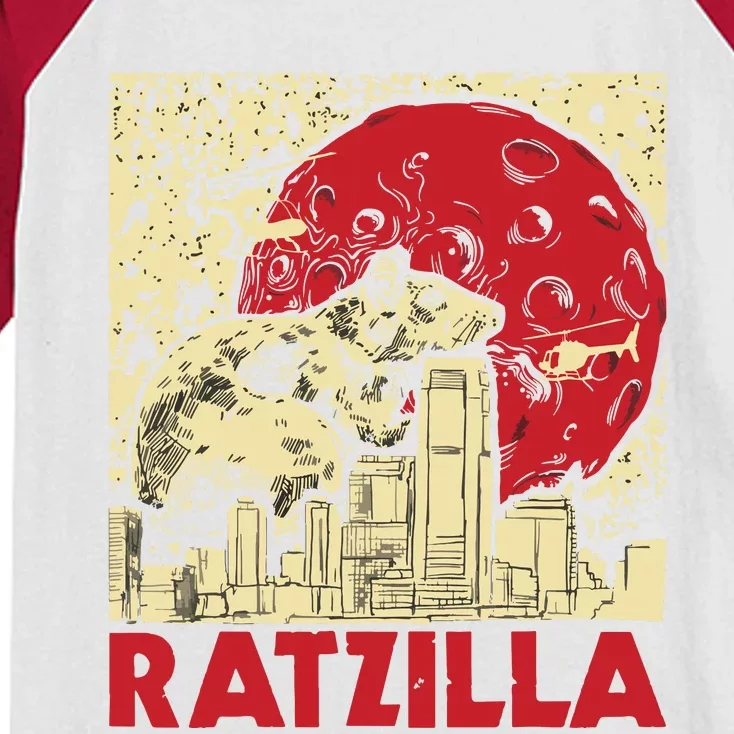 Ratzilla Rat Whisperer Rodent Lover Rat Lover Kids Colorblock Raglan Jersey