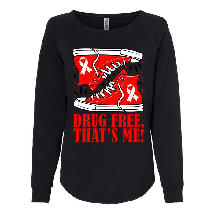 Red Ribbon Week Say No To Drugs Drugs Free Anti Drugs Womens California Wash Sweatshirt