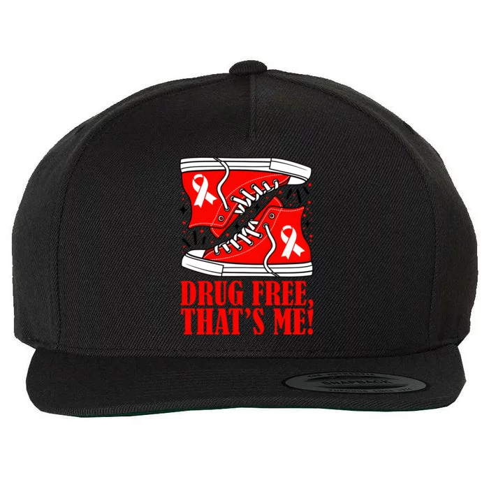 Red Ribbon Week Say No To Drugs Drugs Free Anti Drugs Wool Snapback Cap